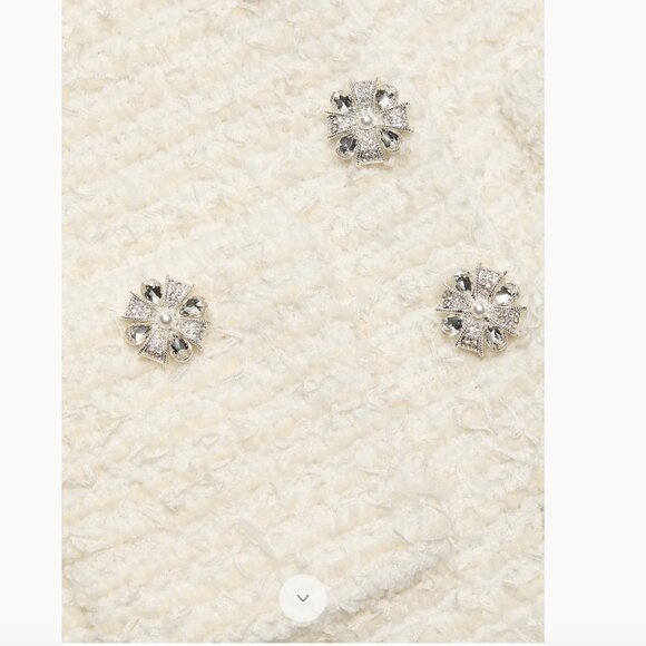 Self Portrait Textured Boucle Minidress NWT S Channel vibes soft yet structured - Picture 7 of 11